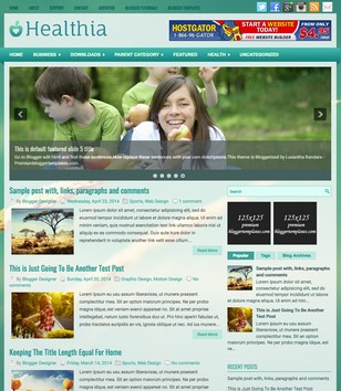 Healthia Cleanblogger template