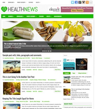 HealthNewsblogger template
