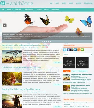 HealthZone Responsiveblogger template
