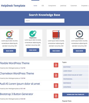 HelpDesk Theme Responsiveblogger template