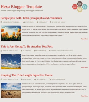 Hexa Responsiveblogger template