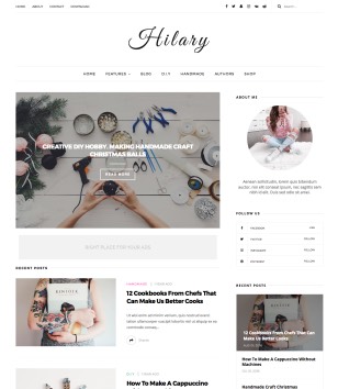 Hilaryblogger template