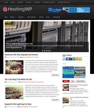 HostingWPblogger template