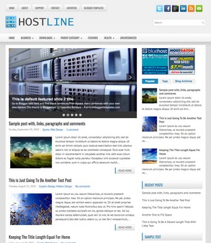 HostLineblogger template