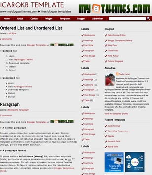 Icarokrblogger template
