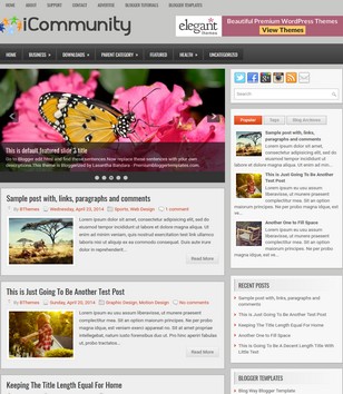 iCommunity 2 columnsblogger template