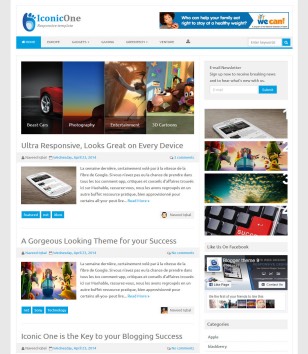 Iconic One Responsiveblogger template