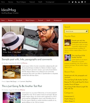 IdealMag Fixedblogger template
