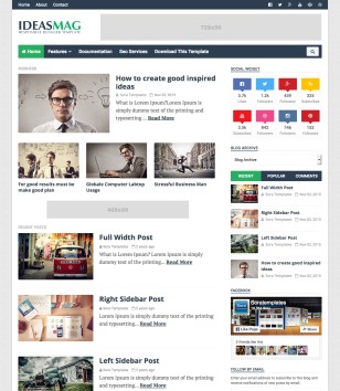 Ideas Magblogger template