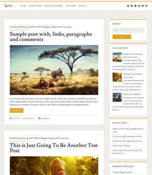 Ignite Responsiveblogger template
