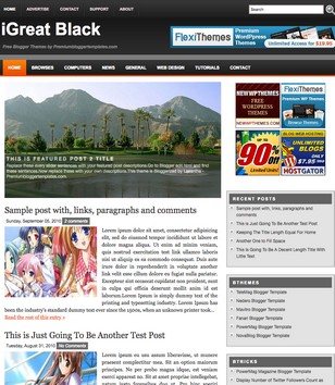 iGreat Blackblogger template