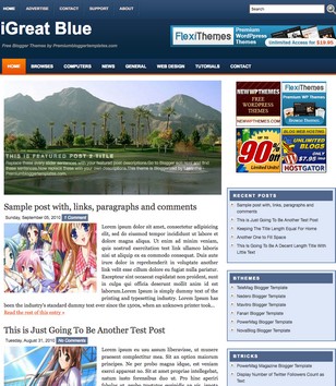 iGreat Blueblogger template