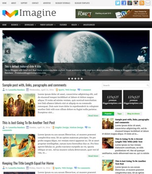 Imagine Greenblogger template