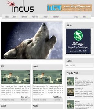 Indus Masonryblogger template