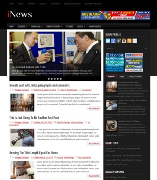 iNews Premium Cuteblogger template