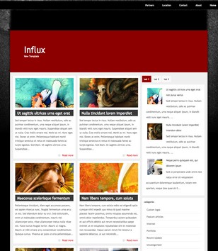 Influxblogger template