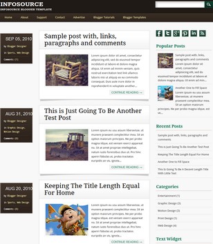 Infosource 2 Columnsblogger template