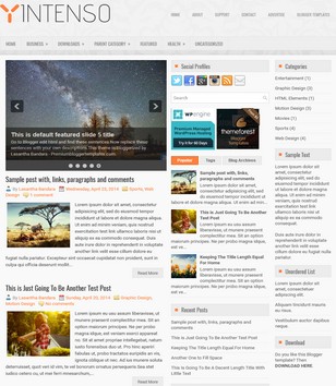 Intenso Responsiveblogger template