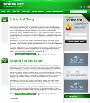 Intrepidity Greenblogger template