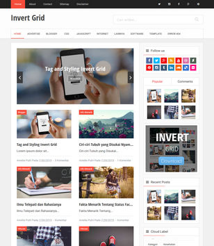 Invert Gridblogger template
