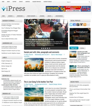 iPress 3 Columnsblogger template