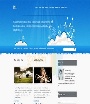 Irisblogger template