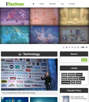 iTechno Responsiveblogger template