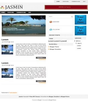 Jasminblogger template