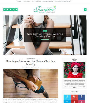 Jasmine Minimalblogger template