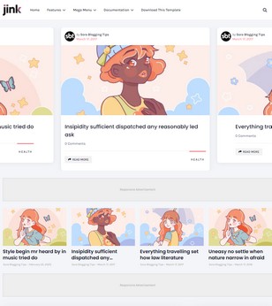 Jinkblogger template