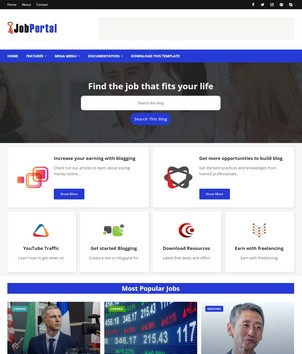 JobPortalblogger template