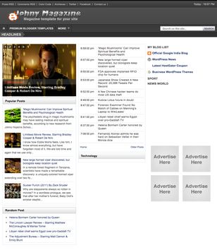 Johny Magazineblogger template