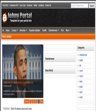 Johny Portalblogger template