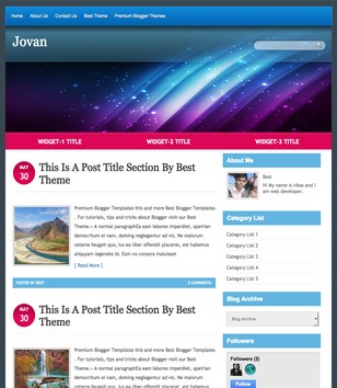 Jovanblogger template