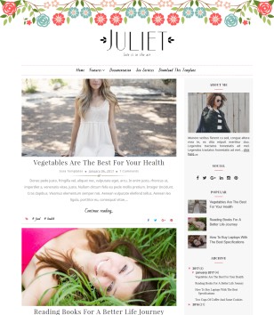 Julietblogger template