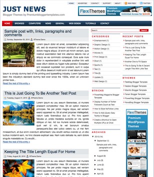 Just Newsblogger template