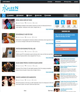 Kaizen Awesome Magzblogger template
