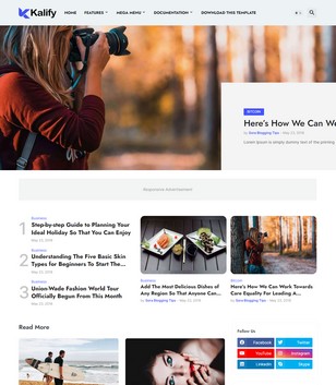 Kalifyblogger template