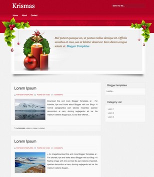 Krismasblogger template