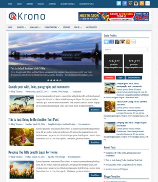 Krono Responsiveblogger template