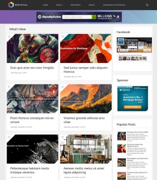 Krystal Responsiveblogger template