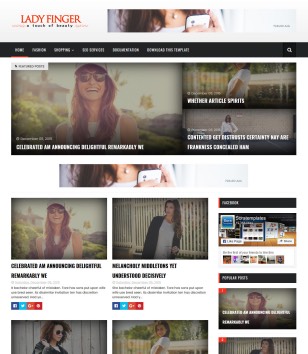 Lady Fingerblogger template