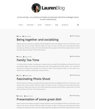Laurenblogger template