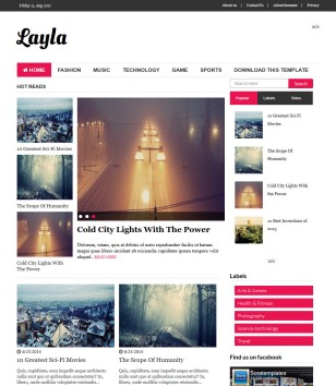 Layla Responsiveblogger template