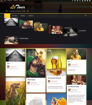 Le Tourblogger template