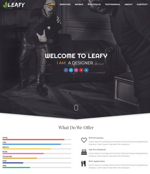 Leafyblogger template