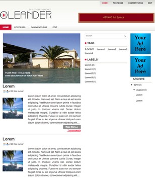 Leanderblogger template