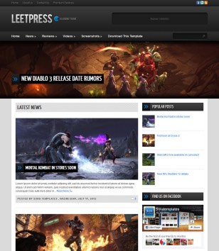 LeetPress Animeblogger template