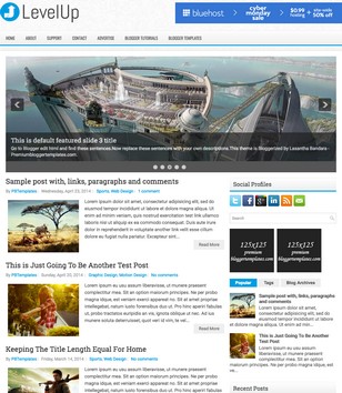 LevelUp Responsiveblogger template