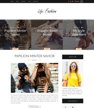 Life Fashionblogger template
